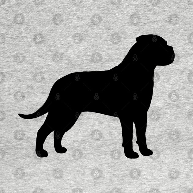 Bullmastiff Silhouette by Coffee Squirrel